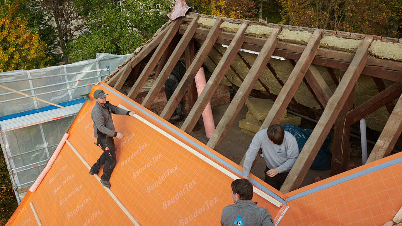 Aufsparrendämmung Aufbau Traufe