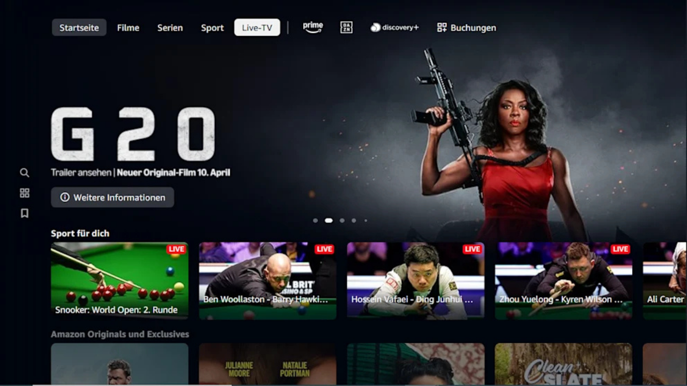 Sendungen von Amazon Prime Video